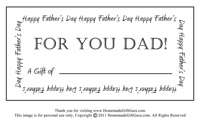 Father s Day Certificate Template