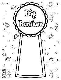 big sister coloring pages