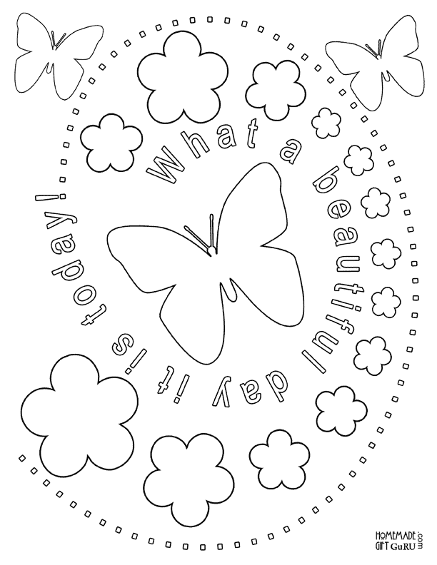 Butterfly Color by Number Printable Coloring Page