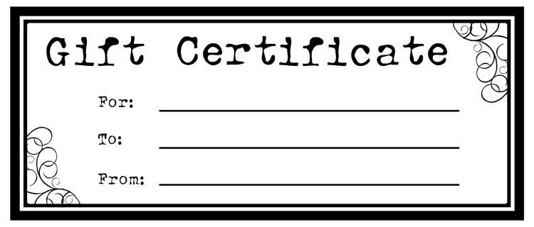 Make Gift Certificates with Printable Homemade Gift Certificates and Ideas