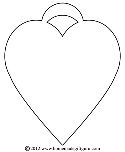 free gift tags heart templates