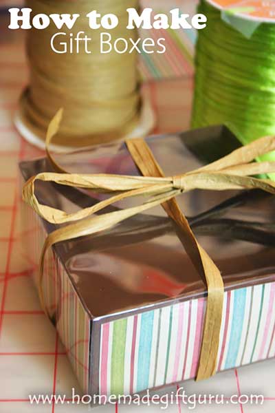 Instructions for Making Gift Boxes, make a gift 