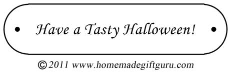 Free gift tag: Have a Tasty Halloween!